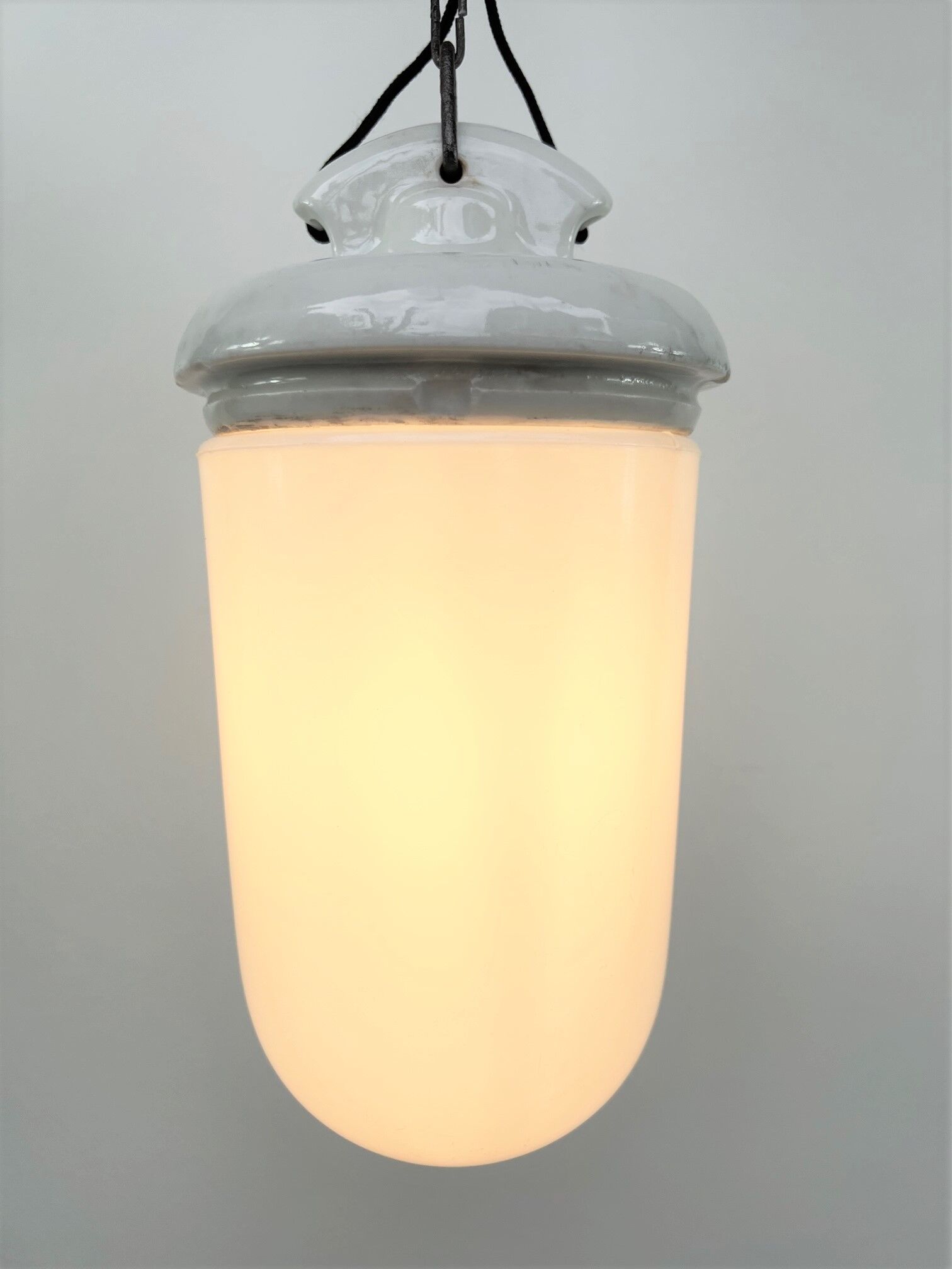 Opaline hanging height 31 cm diameter 14 cm general electric