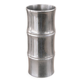 Vintage aluminium cast vase – 1980s