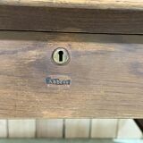 60s English flat desk in oak