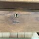60s English flat desk in oak