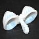 Miniature opaline salt shaker by portieux vallerystahl 1900-1920 toy 6.5cm