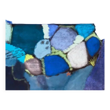 Tableau Bleu Figuratif