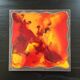 Enamelled lava trivet