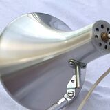 LARGE lamp type "architect" brushed metal and chrome