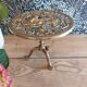 Tripod plant holder in gilded brass