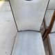 8 chaises scandinaves style italien 1950 bois et cuir blanc