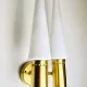 Brass Coloured Double Wall Lamp By Hans-Agne Jakobsson For Markaryd, Sweden, 1960'S
