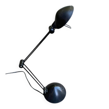 Vintage black articulated desk lamp — 80s / Postmodern style