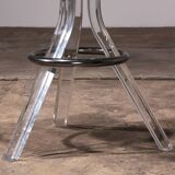 Plexiglass lucite bar stools and chrome swivel bar chairs,Hill Manufacturers