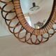 Oval rattan mirror 51 x 40 cm