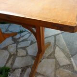 Rectangular wooden vintage coffee, bistro table