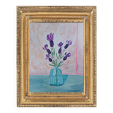 Tableau représentant un bouquet de fleurs de lavande