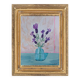 Painting depicting a bouquet of lavender flowers