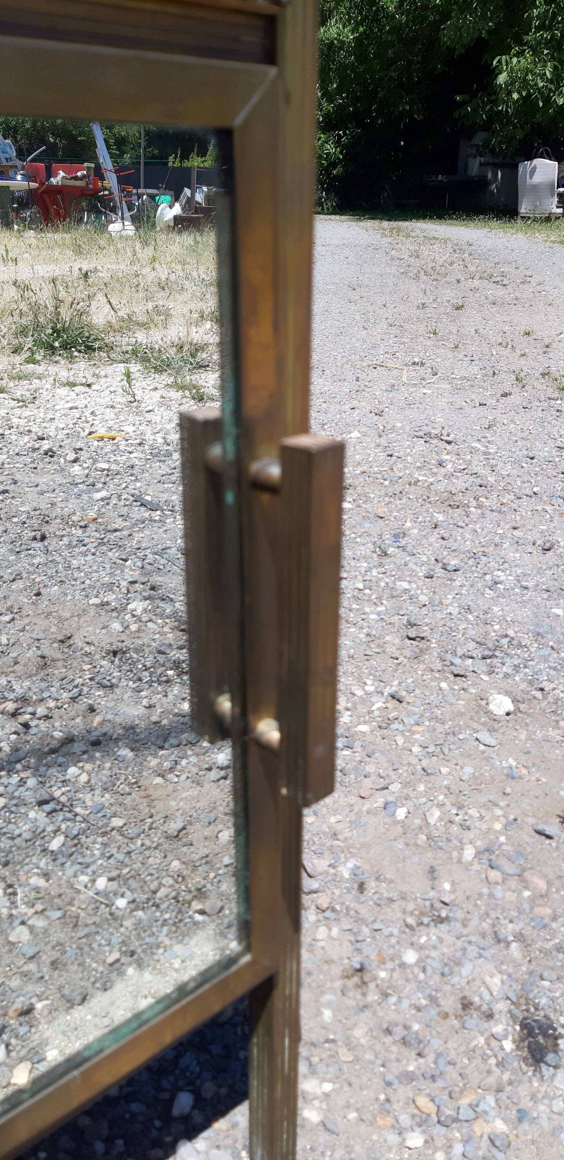 Golden metal empire style bedside