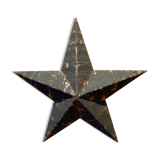 Amish black star 30cm