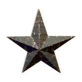 Amish black star 30cm