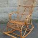 Rocking-chair en rotin , années 50/60