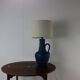 Beautiful sixties blue ceramic floor / table lamp