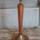 Art deco wooden lamp base, vintage wooden lamp, table lamp