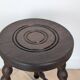 Tripod plant stand turned wood stool