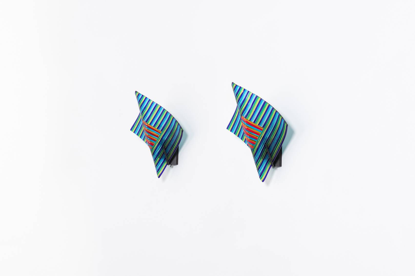 Italian Murano glass sculptural sconces from Studio Italia