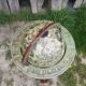 Former Bar Mappemonde Structure Wood Torsadé - Globe Metal Turning Vintage