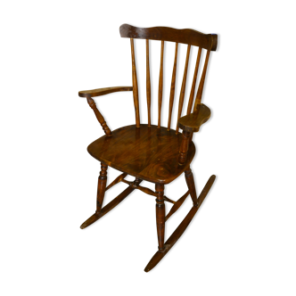 Rocking chair 1950 vintage bois