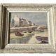 Claude HOUAL Marine Watercolour Titled "Port Haliguen" Circa 1950