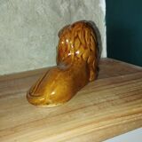Ceramic lion – Vintage cigarette holder – 1950s–60s