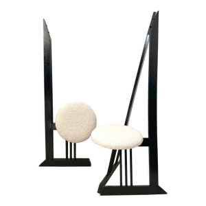 Paire de chaises pliantes 1980