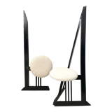 Pair of folding chairs 1980