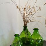 3 pressed glass jars from Italy