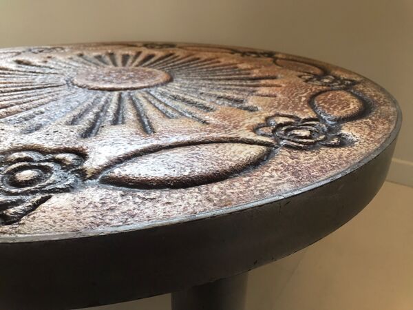 Table basse ronde en céramique