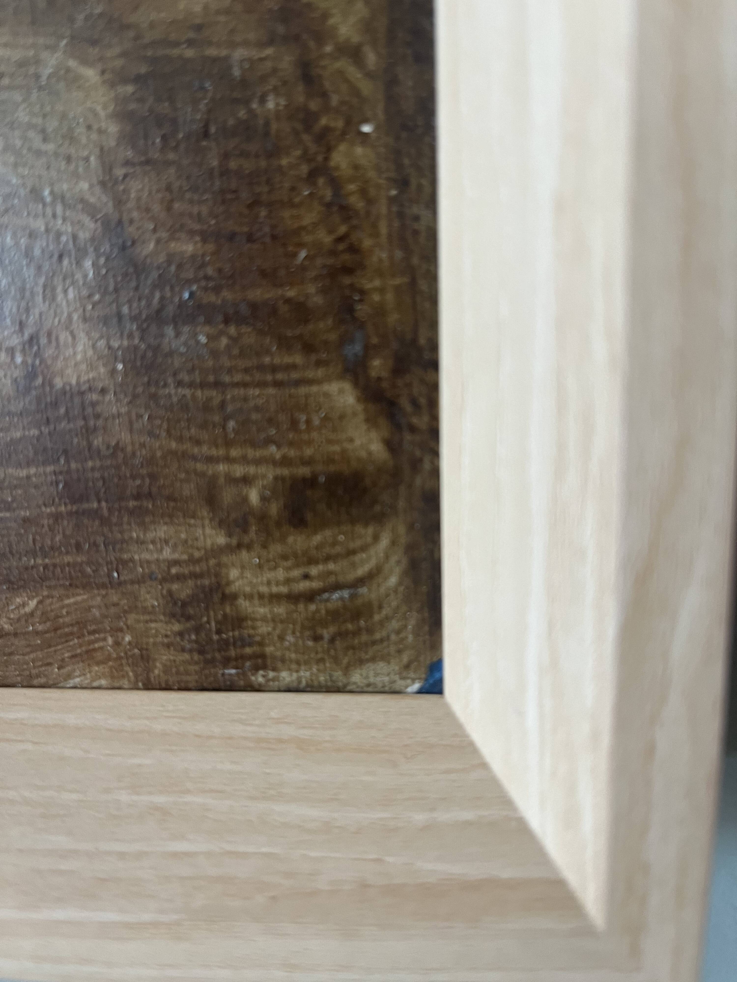 Oil portrait on cardboard