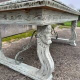 Table with carved legs