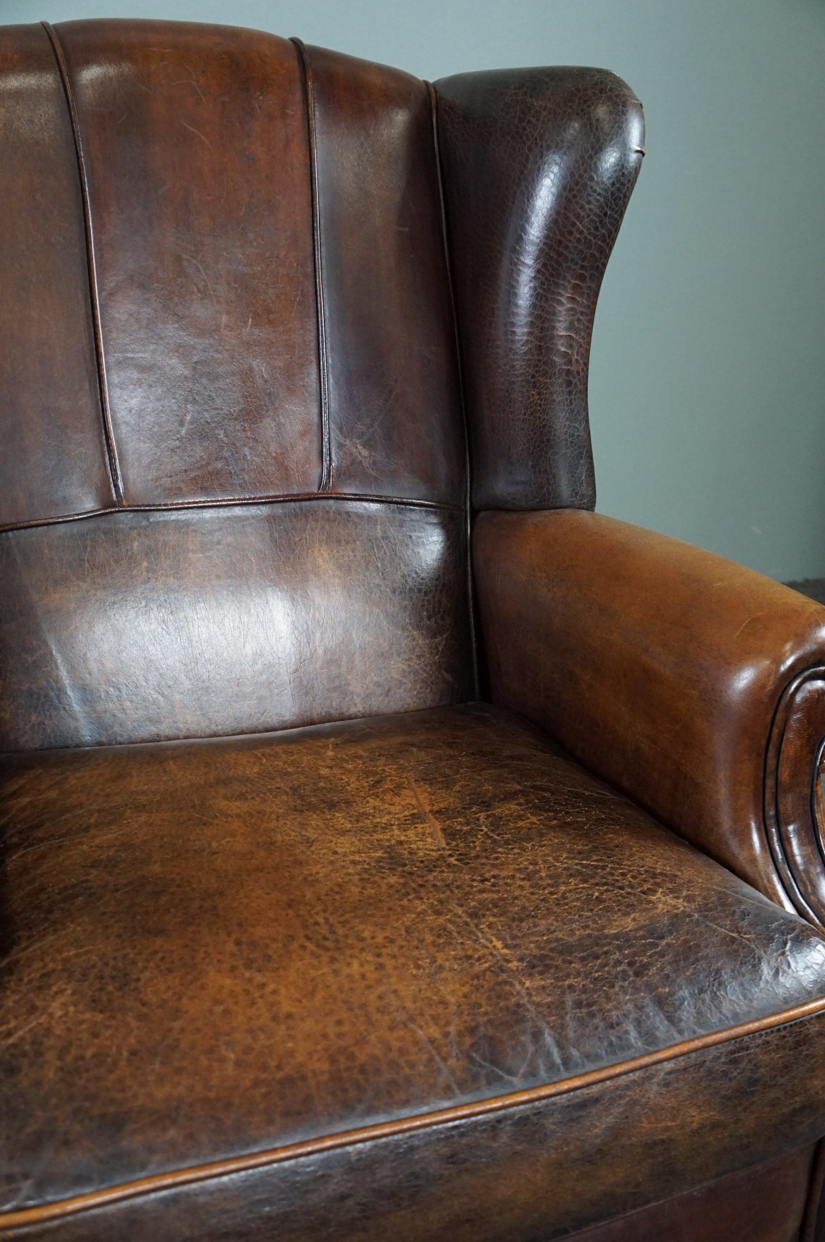 Sheepskin armchair