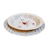 Duo of dishes Digoin Sarreguemines Bastia