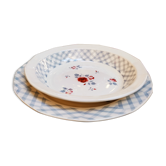 Duo of dishes Digoin Sarreguemines Bastia
