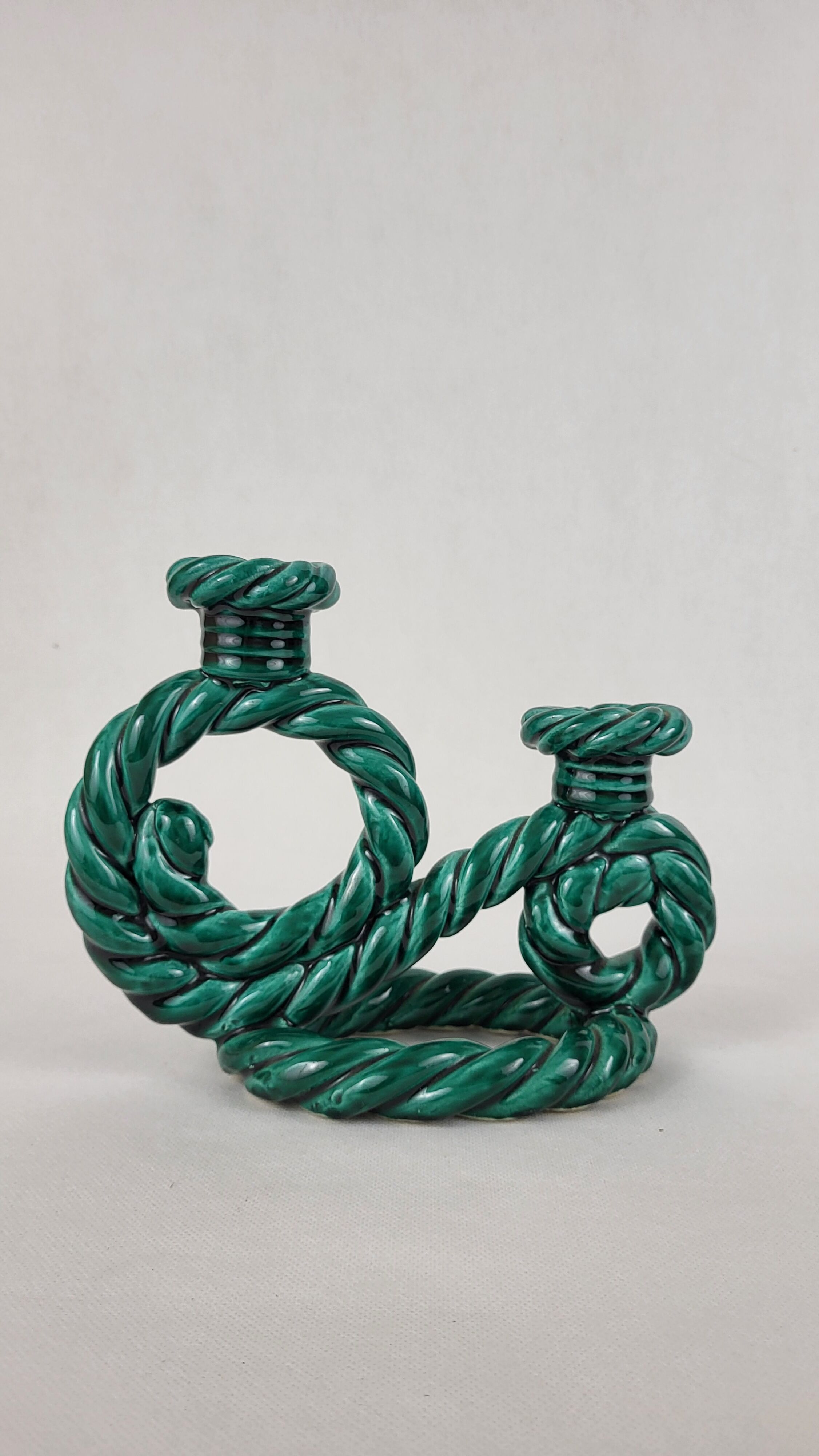 Candlestick 2 ceramic lights from Vallauris