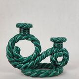 Candlestick 2 ceramic lights from Vallauris