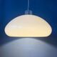 Mushroom pendant - Space Age white light fixture