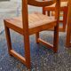 Set de 8 chaises en orme et paille Maison Regain