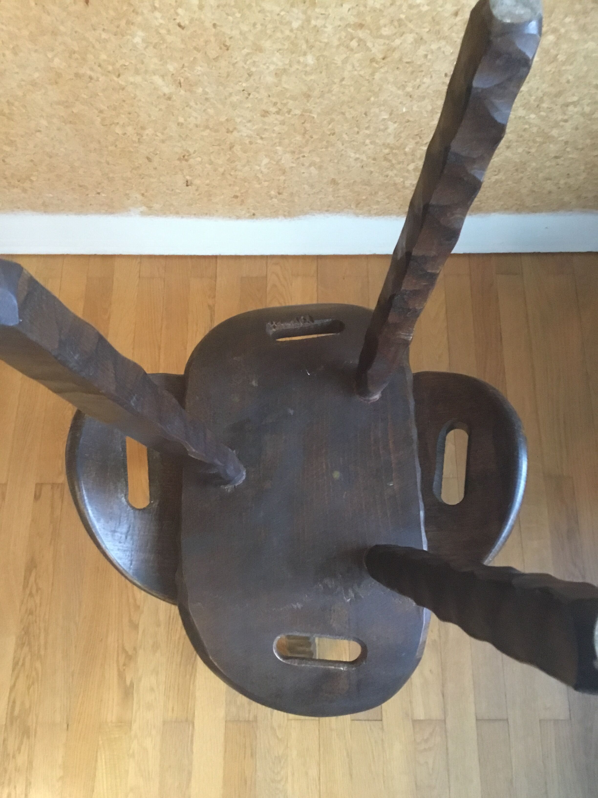 Pair of brutalist stools