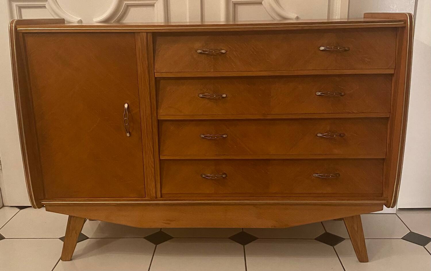 Vintage compass feet sideboard