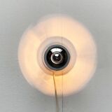 Chrome mushroom table or wall lamp in German mid-century space style by Klaus Hempel for Kaiser Leuchten, 1970s.