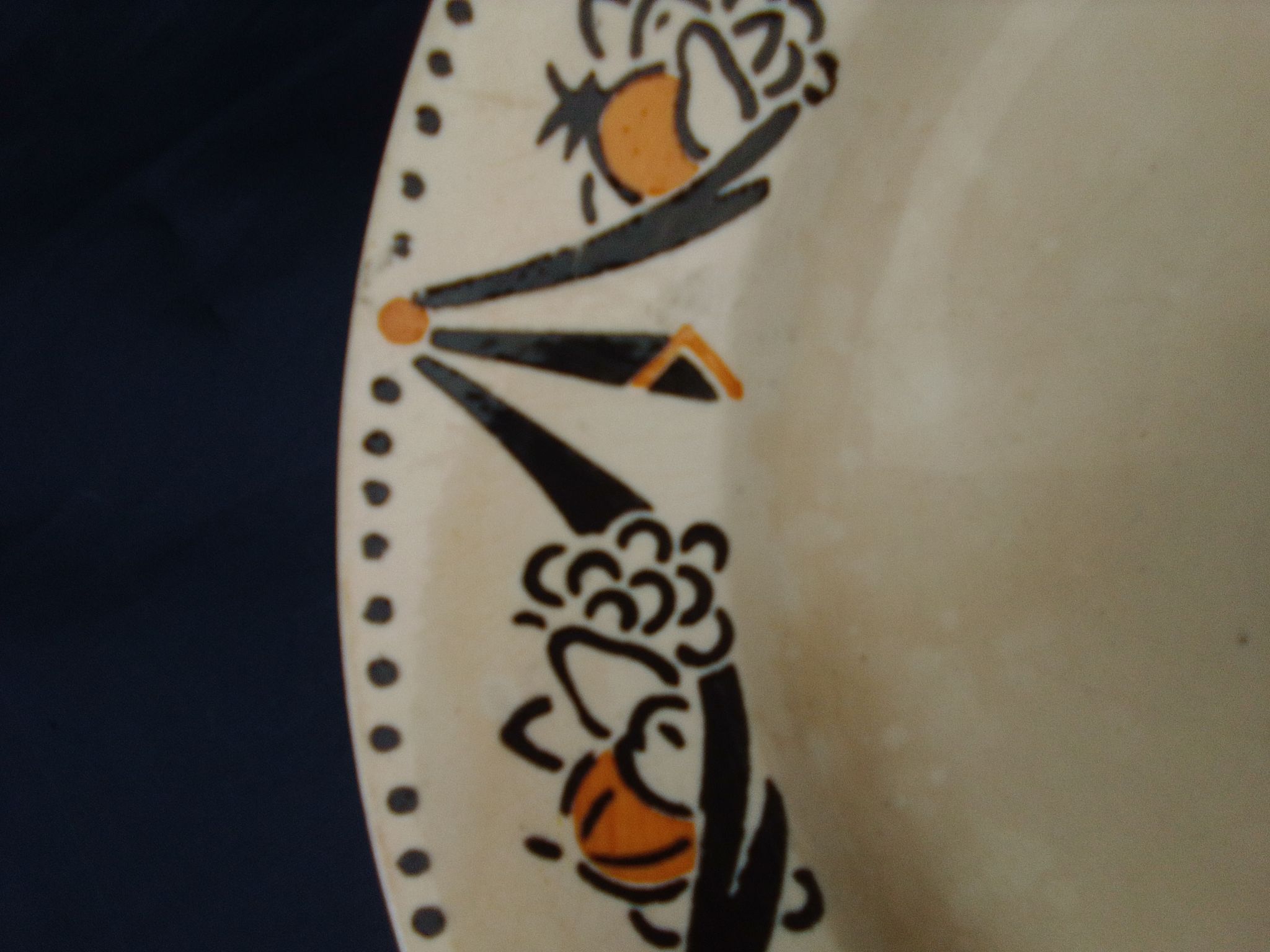 6 assiettes en faïence HBCM Creil et Montereau diam 23 cm