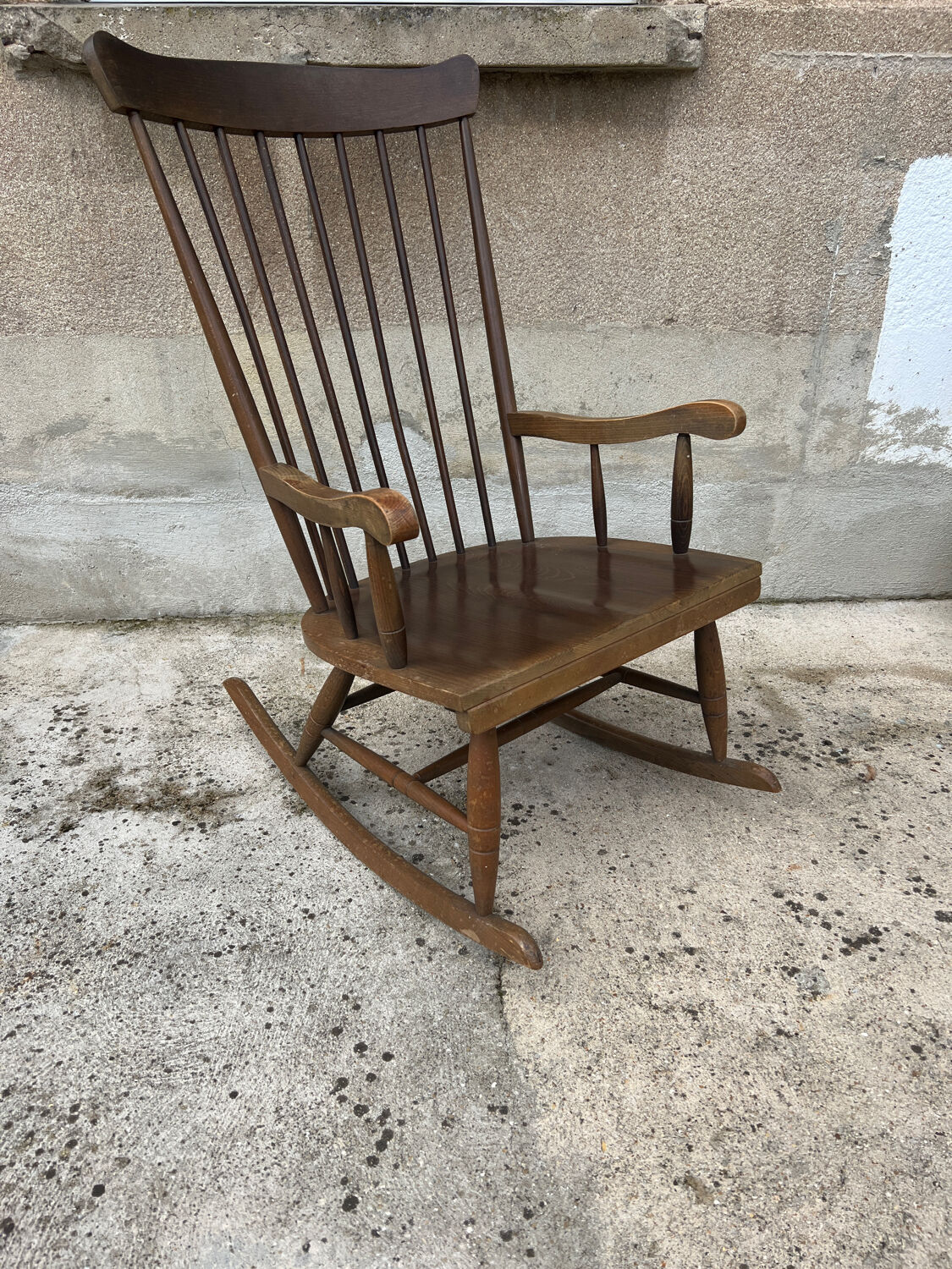 Wooden rocking chair