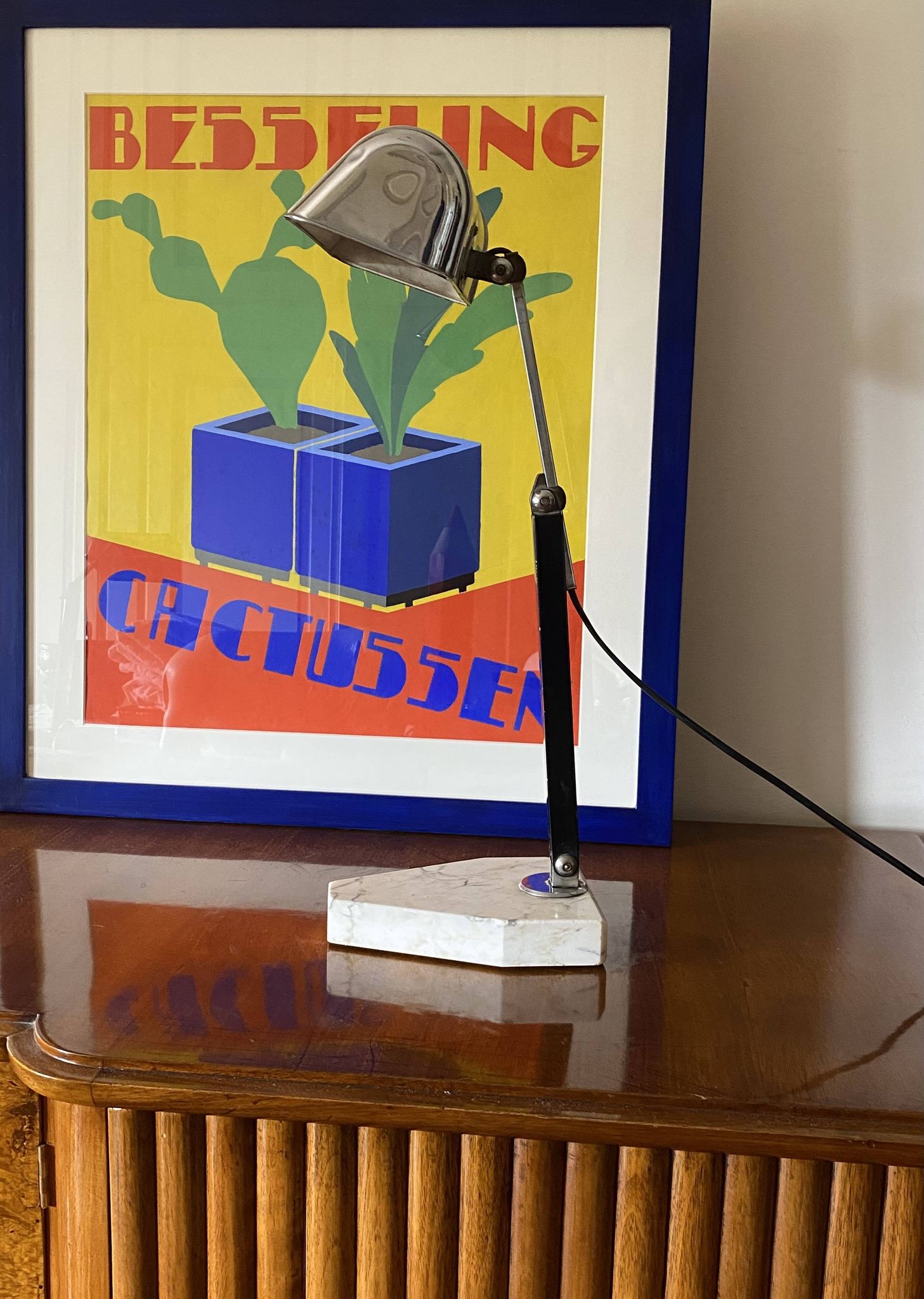 Lampe de bureau Art Déco, Fare France, vers 1930