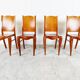 Set of 4 wood dining chairs by Philippe Starck 1989