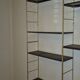 1960s IRON AND SHEET METAL WALL SHELVES